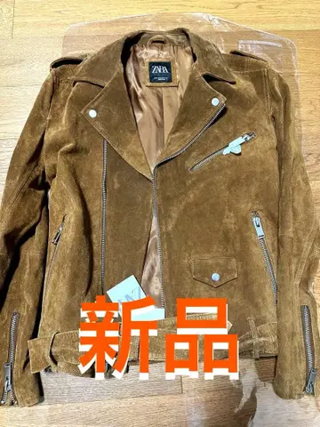 [ 새상품 ] ZARA 스웨이드 라이더 자켓