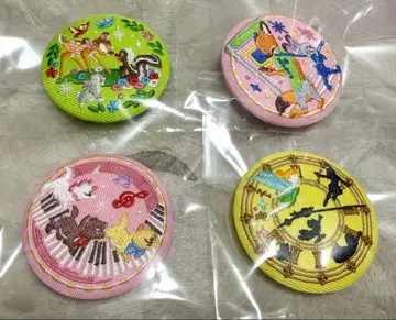 디즈니 자수 캔뱃지 4개 세트