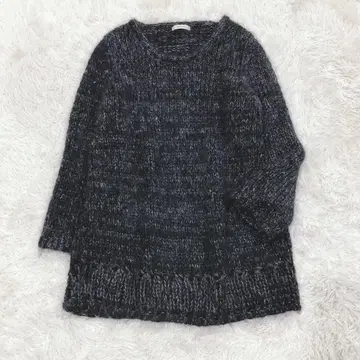 [컨디션 최상] 투모로우랜드 모헤어 혼방 포근한 니트 풀오버 38 일본제