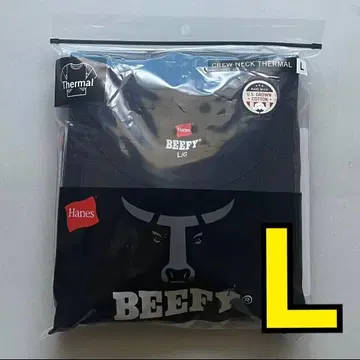 Hanes BEEFY 크루넥 써멀 긴팔