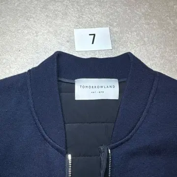 07 새상품급 투모로우랜드 니트 다운 네이비 S