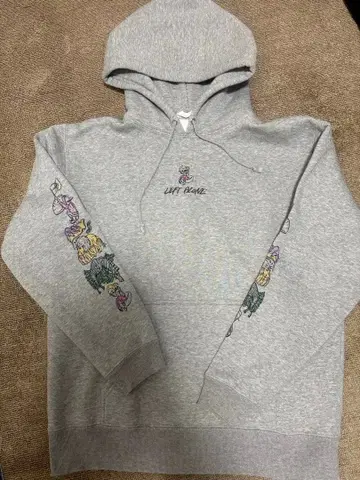 레프트 얼론 후드티 트레이닝복 그레이