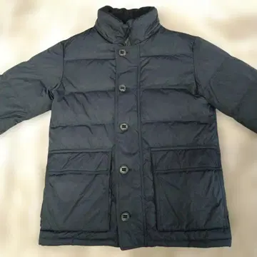 UNIQLO 브라운 네이비 다운 자켓 단추식