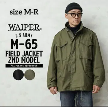 와이퍼 잉크 M65 필드 자켓 블랙 미디엄 숏