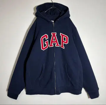 GAP 갭 빅 사이즈 자수 로고 보아 안감 집업 후드티
