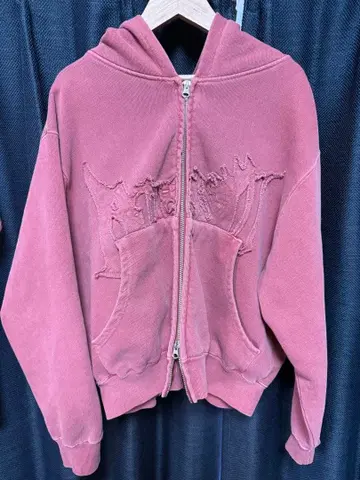 BlessU 핑크 후드 후드티