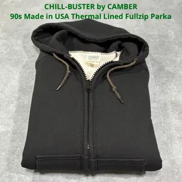 90s USA제 칠버스터 캠버 서멀 라이너 풀 집업 후드티