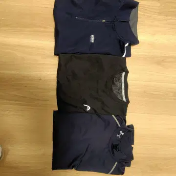 언더아머 네이비 하이넥 긴팔 티셔츠 외 2점