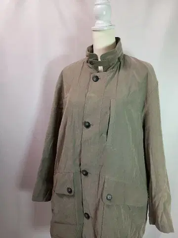 빈티지 오버 사이즈 점퍼 블루종 밀리터리풍