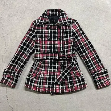 Vanity Glamourous 하운드투스 체크 코트