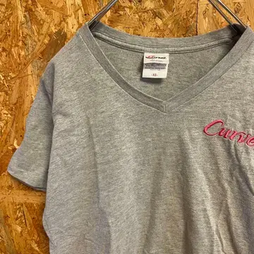 AE9370 커브스 반팔 T셔츠 그레이 여성용 XS 포스