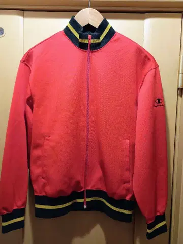 일본제 1980년대 1990년대 Champion 빨간색 집업 저지