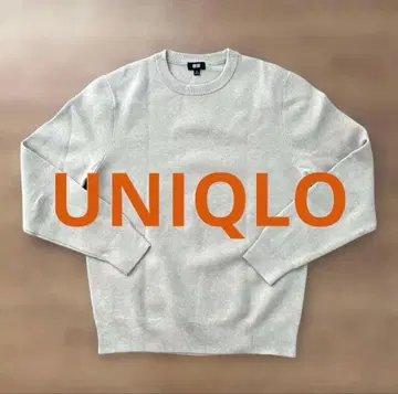 UNIQLO 크루넥 스웨터 [ M ] 라이트 베이지