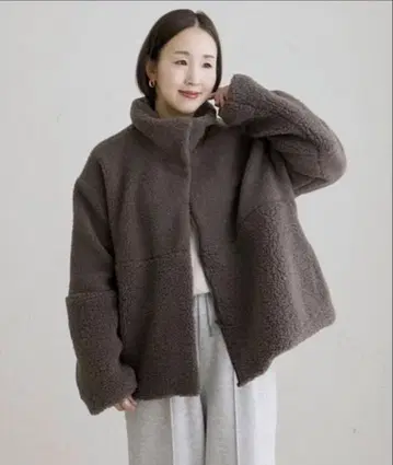 시마무라 히나코 콜라보 보아 자켓 미디엄 브라운 L