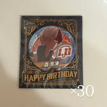 히로아카 토도로키 쇼토 벌스데이 핀 배지 2022 30개