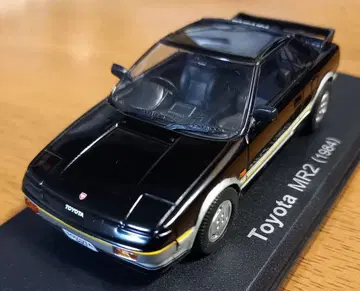 중고 자동차 모형 도요타 MR2 (1984) 블랙 투톤