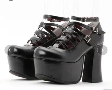 YOSUKE 요스케 통굽 힐업 펌프스 청키힐 펌프스