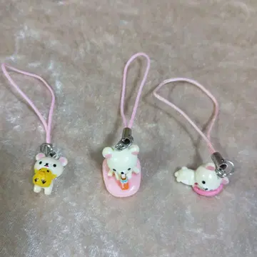 헤이세이 레트로 리락쿠마 스트랩 3개 세트