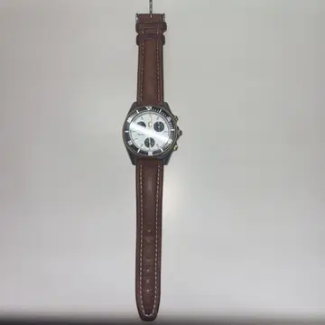 nautica 크로노그래프 손목시계 화이트/브라운