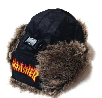 트레셔 THRASHER 플라이트 캡 블랙