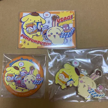 토끼 푸딩 산리오 치이카와 (먼작귀) 캔뱃지 핀즈 포인트 카드