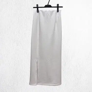 [새상품] 앤디콜 슬릿 종이상자 내로우 스커트 화이트