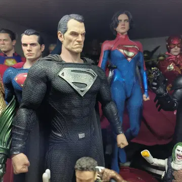 핫토이즈 슈퍼맨 커스텀품 블랙 Inart 헤드