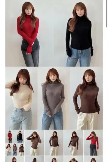 새상품 모코아즈 하이넥 풀오버 터틀 니트 스웨터