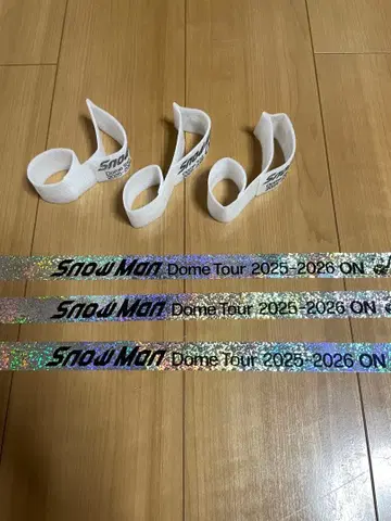 SnowMan Dome Tour ON 은색 테이프 음표