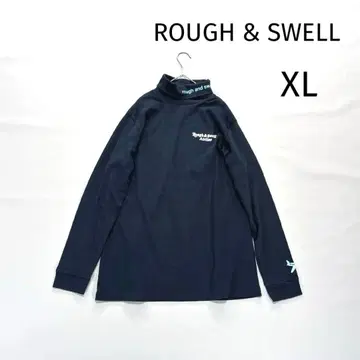 러프앤스웰 긴팔 모크넥 셔츠 빅 사이즈 XL 네이비