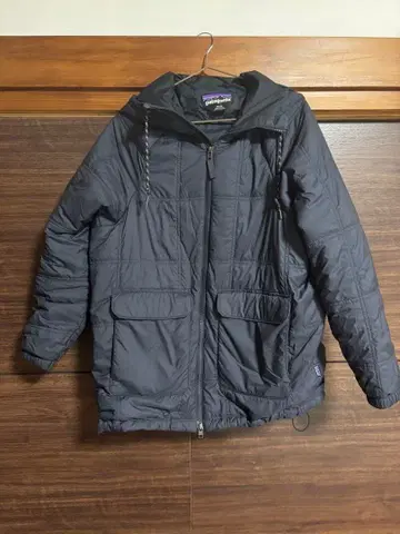 파타고니아 후드 부착 다운 자켓 XS W's 네이비