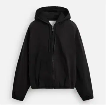 ZARA 데님 자켓 후드 부착 지퍼 워시 데님 후드티