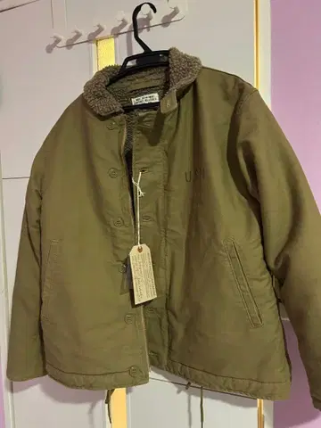 시착만 한 상품! WIPER N-1 덱 자켓 스텐실 와이퍼 40