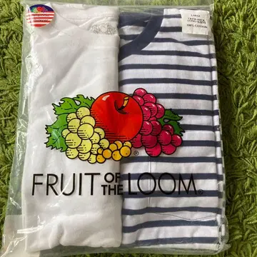 FRUIT OF THE LOOM 크루넥 긴팔 티셔츠 2장 세트 L