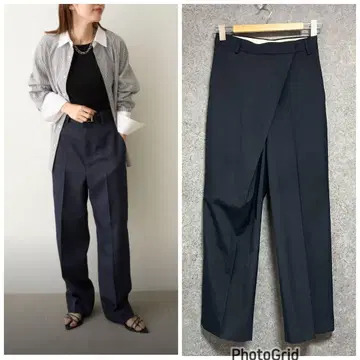 2023년 미스 슬로우 루즈핏 와이드 팬츠 네이비 사이즈 1