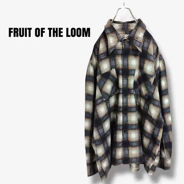 mt12925 90s 프룻 오브 더 룸 체크 셔츠 플란넬