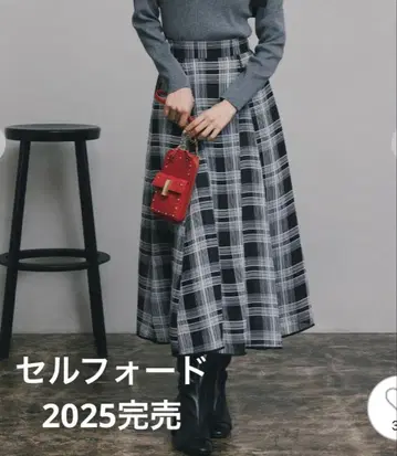 택 포함 새상품! 셀포드 CELFORD 플레어 스커트 블랙 36