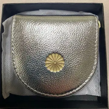 황궁 지갑 코인 케이스 동전 지갑 실버 은 가죽 미사용 새상품 박스 포함