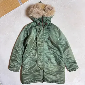 UNSQUEAKY N3-B 모즈 코트 카키 밀리터리 코트 나일론 L