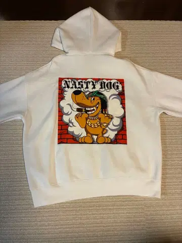 Nasty Dog XL 후드티 화이트