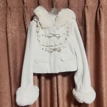 LIZLISA 비쥬 리본 숏코트 OW