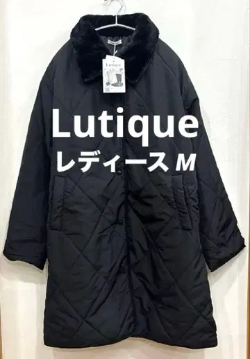 Lutique 블랙 롱 충전솜 다운 코트 여성용 M