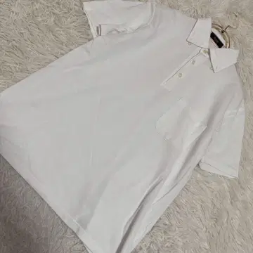 자유구 피케 셔츠 화이트 M 캐주얼 심플 스포츠 돌려입기