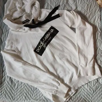 새상품급 돌체앤가바나 화이트 후드티 48 남성용 M~L 이탈리아제