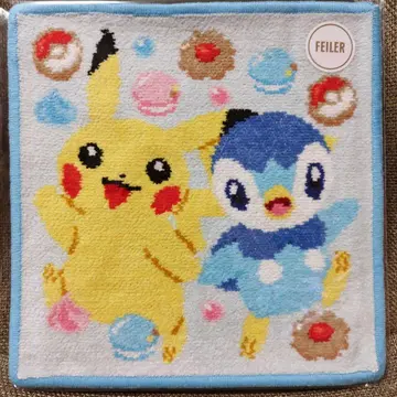 FEILER 포켓몬 콜라보 손수건 피카츄&팽도리 페이러