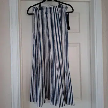 예카베카 W 플리츠 스커트 스트라이프 플레어 스커트