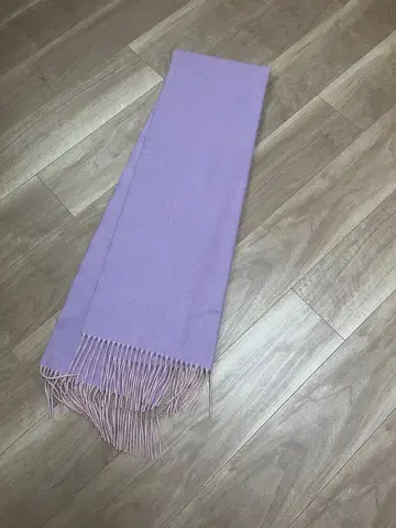 CLATHAS 캐시미어 100% 라벤더 머플러 클레이사스