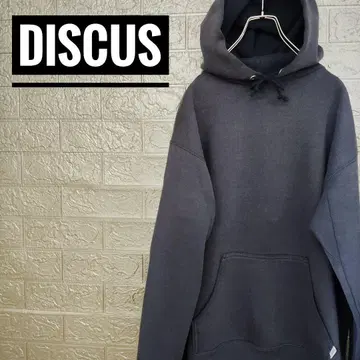 디스커스 DISCUS 무지 빈티지 구제 의류 후드 맨투맨 네이비