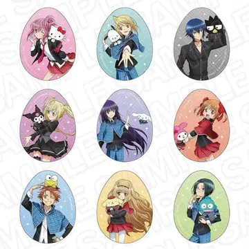 미개봉 새상품 슈고캬라! 산리오 캐릭터즈 에그 캔배지 전 9종