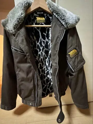 절판 한정판 도라이치 파이롯트 점퍼 레오파드 무늬 애니멀 도카잠바